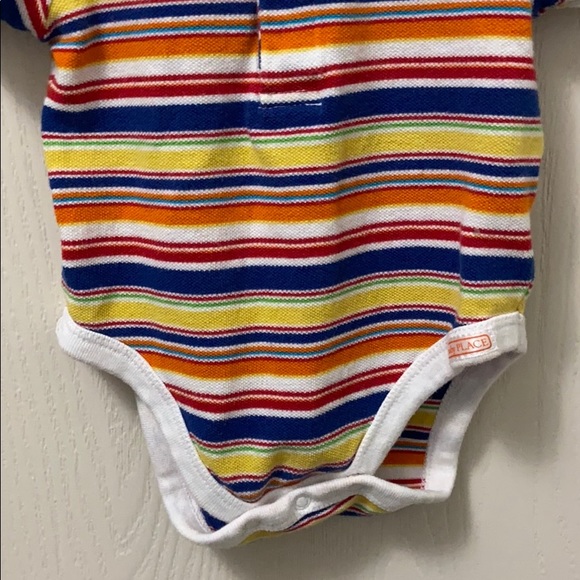 🚨4/$15🚨 The Children’s Place Striped Polo Onesie - Picture 3 of 5